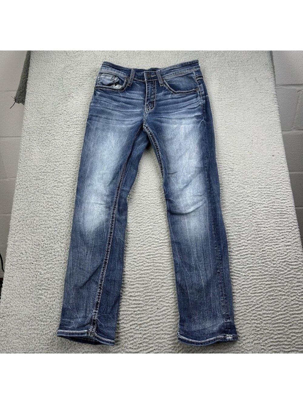 BKE Buckle Jake Straight Blue Jeans Mens Size 29x30 Denim
